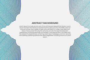 Abstract blue line wave background. Modern blue line background vector