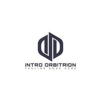 Abstract initial letter IO or OI logo in blue-grey color isolated in white background applied for software solutions and apps logo also suitable for the brands or companies have initial name OI or IO. vector