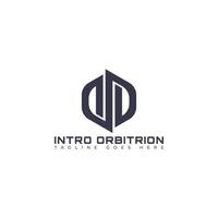 Abstract initial letter IO or OI logo in blue-grey color isolated in white background applied for software solutions and apps logo also suitable for the brands or companies have initial name OI or IO. vector