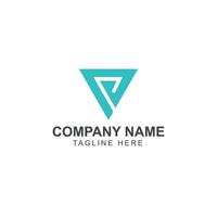 VP or PV logo monogram initials letter concept. VP or PV letter logo template. vector