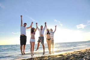 Beach party view photo