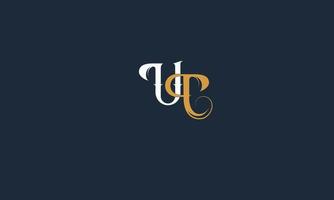 UT Alphabet letters Initials MFonogram logo vector
