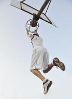 vista del jugador de baloncesto foto