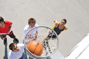 vista del juego de baloncesto foto