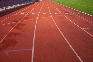 vista de la pista de atletismo foto