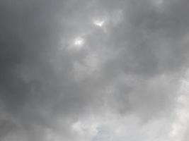 Rain clouds and black sky textured background. Black cloud, Dark sky and motion clouds before rainy. photo