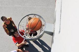 vista del juego de baloncesto foto