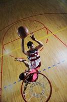 vista del juego de baloncesto foto