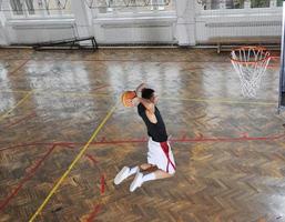 vista del juego de baloncesto foto