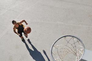 vista de baloncesto de la calle foto