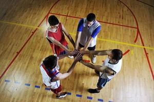 vista del juego de baloncesto foto