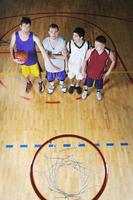 vista de los jugadores de baloncesto foto