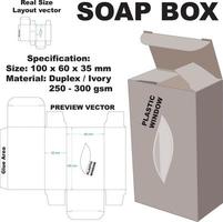 A very beautiful soap box, equipped with an artistically shaped window, makes it look luxurious and charming. vector