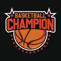 Basketball champion - basketball t shirt design, vector, poster or template. vector