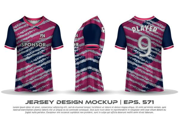 Jersey design sublimation t shirt Premium geometric pattern Incredible Vector collection for Soccer football racing cycling gaming motocross sports
