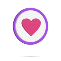 Love button icon png