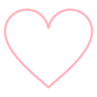 en forma de corazón símbolo de icono de amor para pictograma, aplicación, sitio web, logotipo o elemento de diseño gráfico. formato png