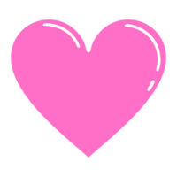 Heart-Shaped. Love Icon Symbol for Pictogram, App, Website, Logo or Graphic Design Element. Format PNG