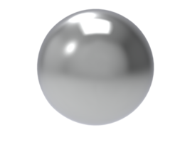 esfera de metal cromado. png
