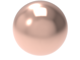 rosa metallo sfera. png