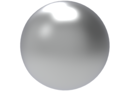 Chromed metal sphere. png