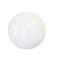 sphère en plastique blanc. png