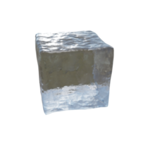 cubo de hielo translúcido. png