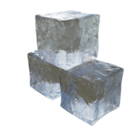 realistisch ijs kubussen. png