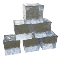 Pyramid of ice cubes. png