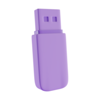 flash disk 3d icon, 3d render concept png