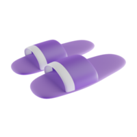 flip flops 3d icon, 3d render concept png