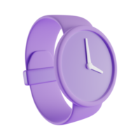 wrist watch 3d icon, 3d render concept png