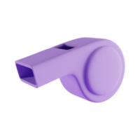 whistle 3d icon, 3d render concept png