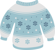 pull en tricot d'hiver avec un motif png