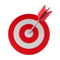 Arrow Target Business 3D png