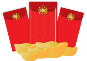 angpao et argent chinois png