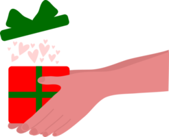 Weihnachtsschmuck. Geschenkpapier. weihnachtsdruckzubehör. fröhliche weihnachtsfeierleute, die weihnachtsflachillustration feiern png