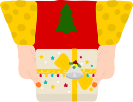 Kerstmis ornamenten. omhulsel papier. Kerstmis afdrukken benodigdheden. vrolijk Kerstmis partij mensen vieren Kerstmis vlak illustratie png