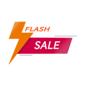 Promotional flash sale banner template png