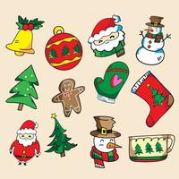 Christmas draw vector image for holiday concept
