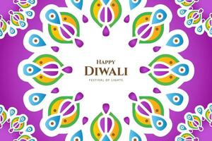 fondo de celebración de adornos festivos de diwali. - vectores. vector