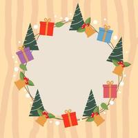 Hand drawn christmas background. - Vector. vector