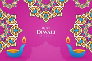 Diwali festive ornaments celebration background. - Vector. vector