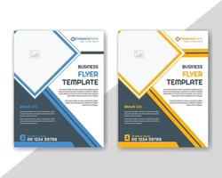 Creative business abstract flyer brochure design trend for professional corporate style. Can be adapt to social media posts, annual report, magazine, poster, presentation, portfolio, Banner, Website. vector