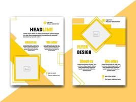 Creative business abstract flyer brochure design trend for professional corporate style. Can be adapt to social media posts, annual report, magazine, poster, presentation, portfolio, Banner, Website. vector