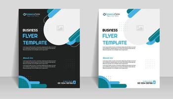 Creative business abstract flyer brochure design trend for professional corporate style. Can be adapt to social media posts, annual report, magazine, poster, presentation, portfolio, Banner, Website. vector