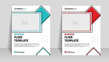 Creative business abstract flyer brochure design trend for professional corporate style. Can be adapt to social media posts, annual report, magazine, poster, presentation, portfolio, Banner, Website. vector