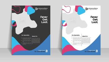 Creative business abstract flyer brochure design trend for professional corporate style. Can be adapt to social media posts, annual report, magazine, poster, presentation, portfolio, Banner, Website. vector