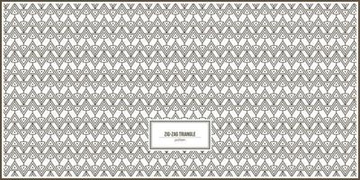 zig-zag of triangle shape pattern vector