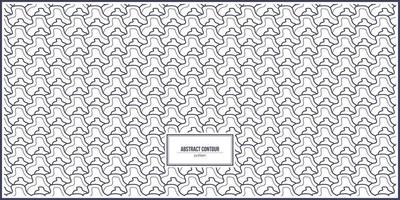 unique abstract contour design pattern vector